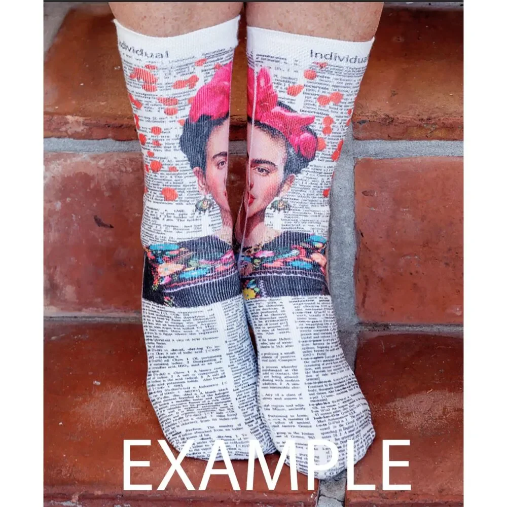 NWT Unworn Arts N Wordz Unisex Stacked Tea Cups Socks (US Sz 6 -12)
